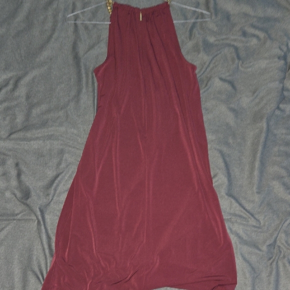 Michael Kors Merlot Wine Halter Dress - Picture 4 of 4
